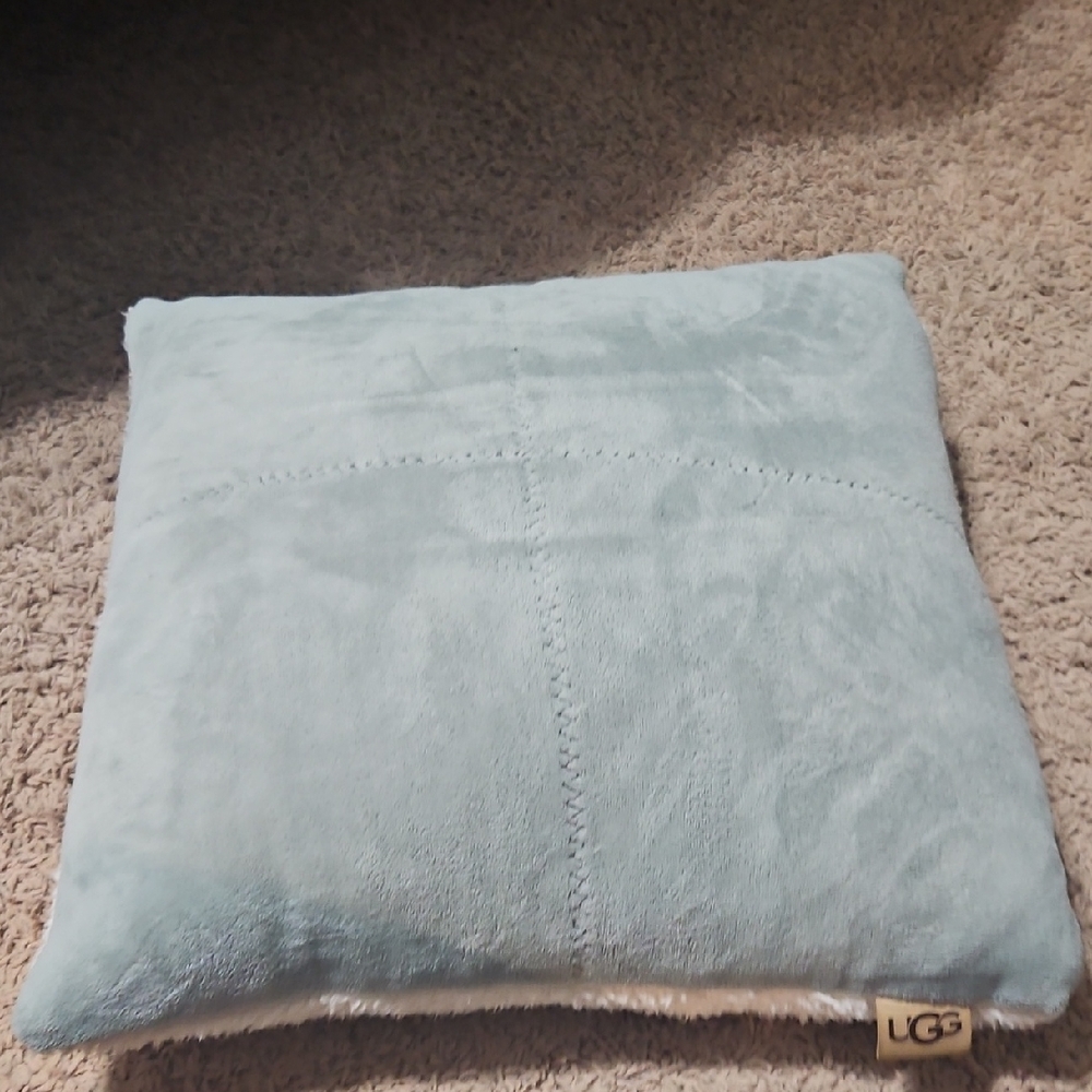 UGG Sky Blue Plush Cushion